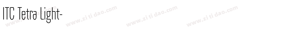 ITC Tetra Light字体转换
